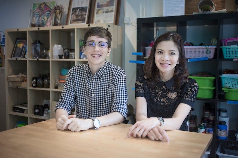 CO-FOUNDERS. Max Simpson and Theera 'Uang' Hotrakitya work together to help people with special disabilities show what they can contribute to the society. 