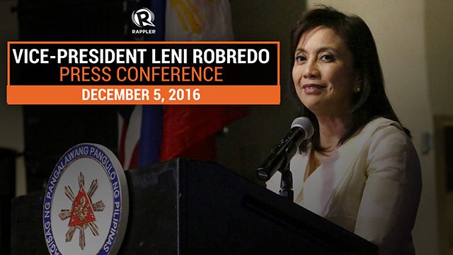 VP Leni Robredo on resignation from Duterte cabinet