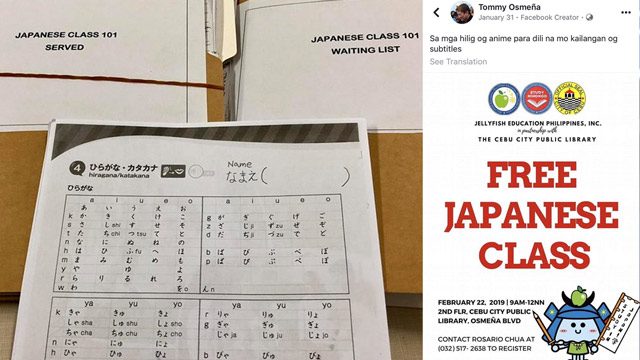 Over 5,000 sign up for free Japanese classes at Cebu City Public Library