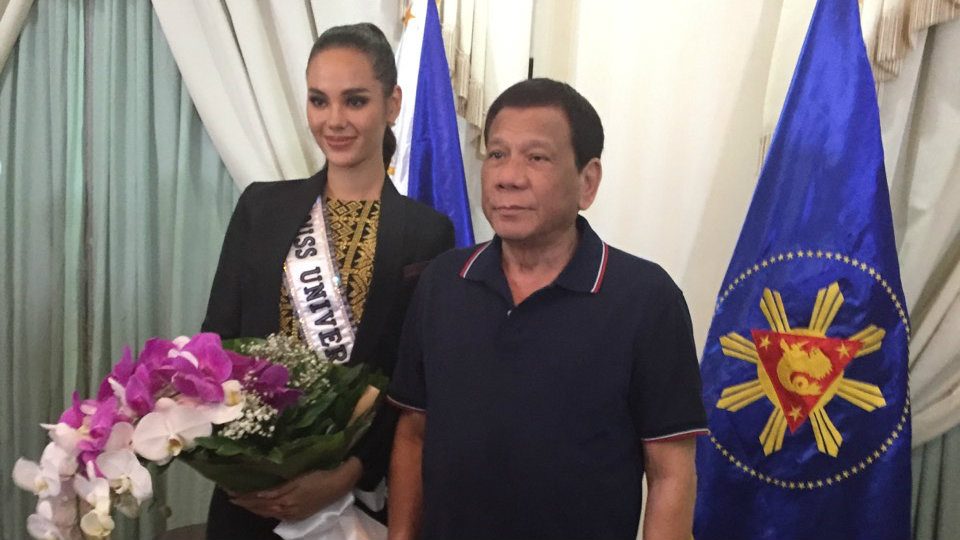 IN PHOTOS: Miss Universe 2018 Catriona Gray meets Rodrigo Duterte