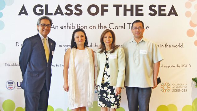THE AGOS TEAM. L-R: WWF Chairman Vince Perez, The Mind Museum's Maria Isabel Garcia, USAID Mission Director Gloria Steele, USAID's Randy John Vinluan. Photo courtesy of The Mind Museum 