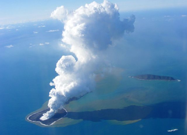 Tongan volcano creates new island – officials