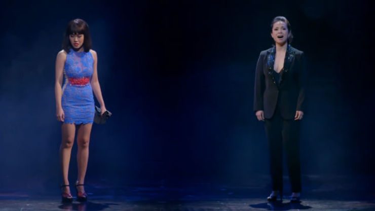 GIGI AND KIM. Rachelle Ann Go and Lea Salonga on stage. Screengrab from YouTube