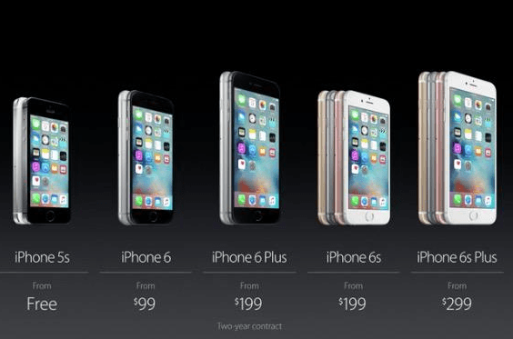 HARGA. Harga iPhone di pasaran saat ini. Foto: Apple.com