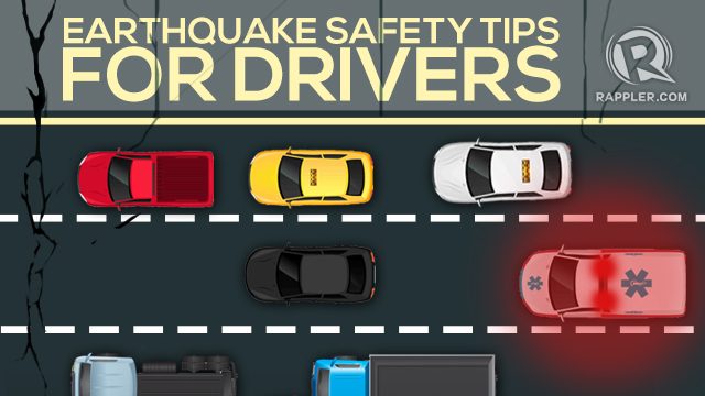 Earthquake tips for drivers: Don’t panic