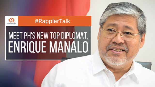 Rappler Talk: Meet PH’s new top diplomat, Enrique Manalo