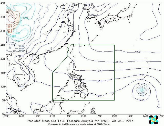 Partly cloudy skies for N. Luzon on Tuesday