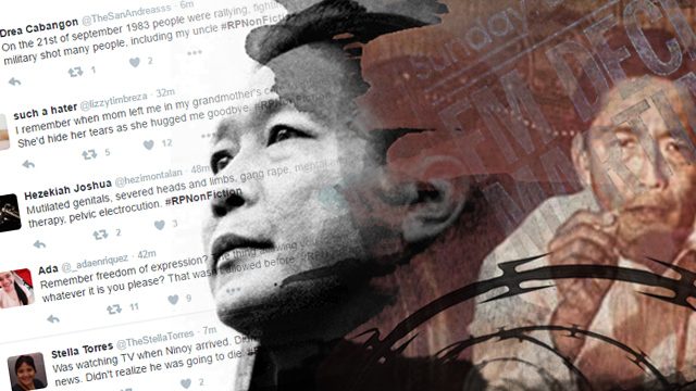 #RPNonFiction: Twitter users recall Martial Law in 140 characters or less