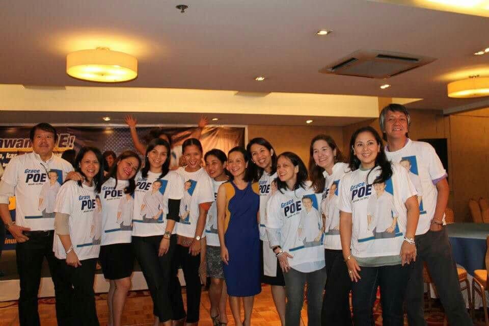 2013. The same people also supported Poe in her 2013 senatorial bid. Photo by Malu Gamboa 