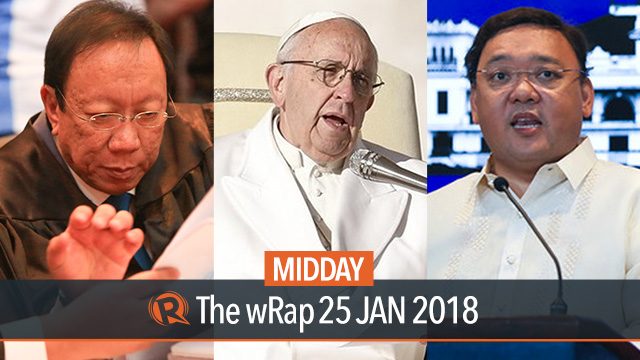 Calida on Martial Law, Roque on Benham Rise, Pope Francis on fake news | Midday wRap