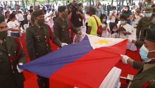 Winston Ragos laid to rest at the Libingan ng mga Bayani
