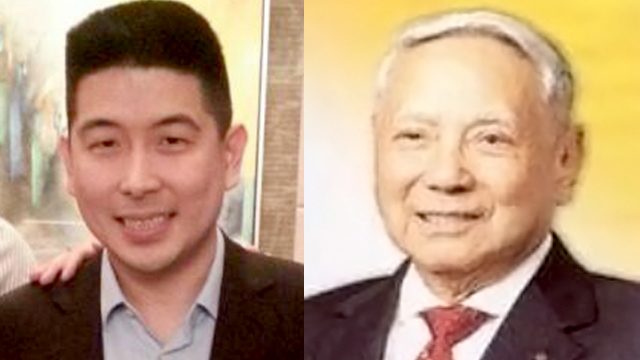 YOUNGEST AND OLDEST. Edgar Sia (left) is the youngest at 38; Bienvenido Tantoco Sr, 94 (right), is the oldest in the list. Sia's image from Earl Chua's Instagram account; Tantoco's image from WikiPilipinas website  