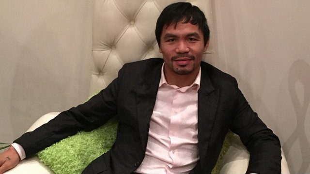 Pacquiao arrives in LA to begin training