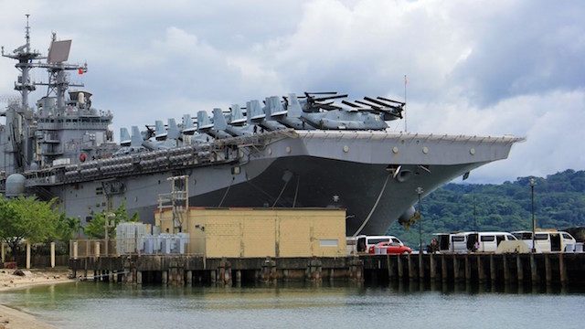US warships arrive in Subic for PH, US war games