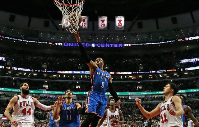 Westbrook’s Thunder roll over Bulls, Davis paces Pelicans