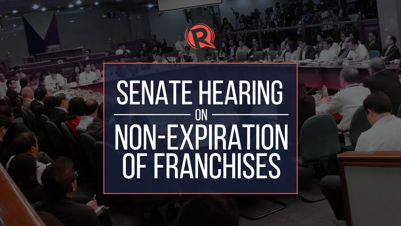 LIVE: Senate hearing on non-expiration of franchises
