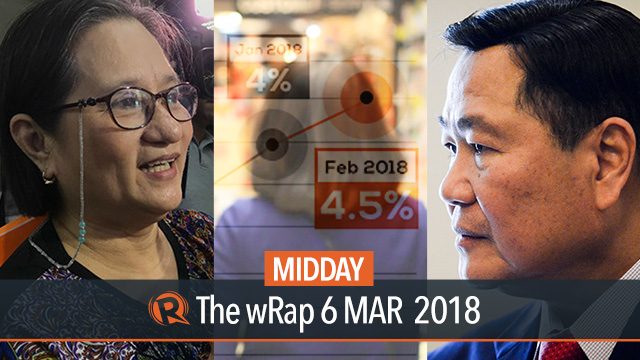 Inflation highest in 3 years, Applications for  Grab and Uber, Carpio on West Philippine Sea | Midday wRap