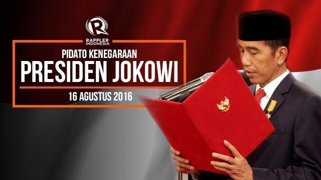 TEKS LENGKAP: Pidato Kenegaraan Jokowi 2016