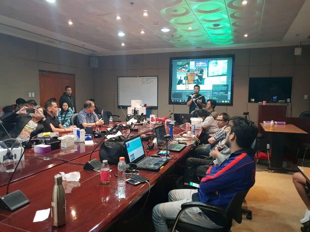 GLOBAL GAME JAM. Developers discuss their plans during the Global Game Jam VR Edition. Contributed photo. 