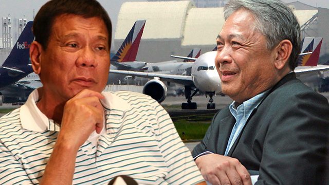 Philippine Airlines reveals wish list for Duterte