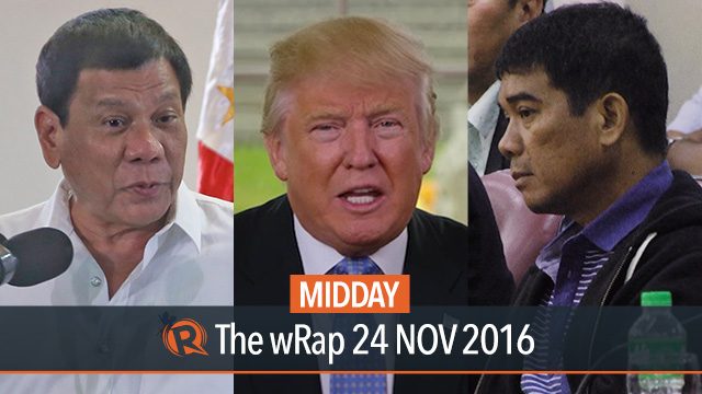 Ronnie Dayan, Rodrigo Duterte, Donald Trump | Midday wRap