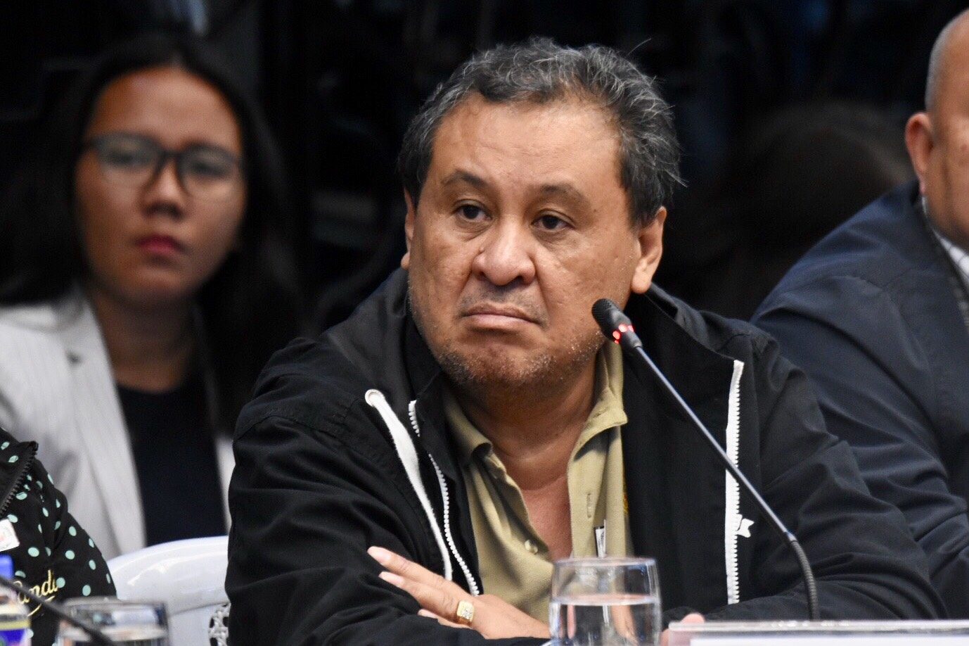 DENIAL. Bilibid hospital doctor Urcisio Cenas denies involvement in the anomalies in the penitentiary's hospital. Photo by Angie de Silva/Rappler 
