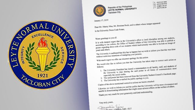 Leyte university apologizes to Bretman Rock, Manny MUA over dress code poster