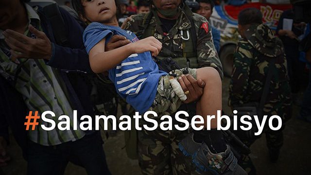 #SalamatSaSerbisyo: Show your support for Marawi soldiers, cops