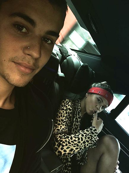 Justin dan Sofia. foto dari akun instagram Justin Bieber. 