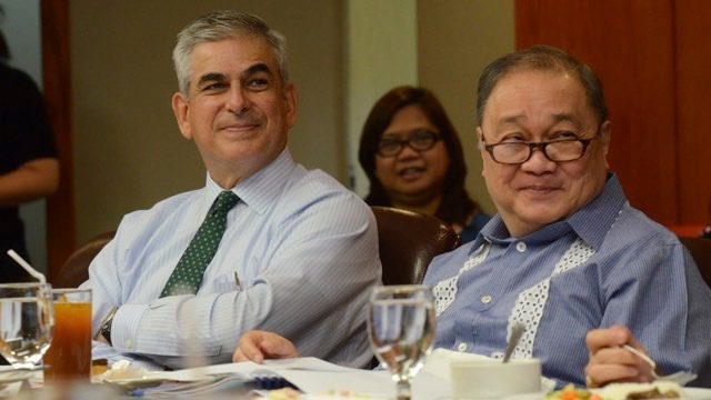 TEAMWORK. Business rivals Jaime Zobel de Ayala and Manny Pangilinan sit as co-chairs of the PDRF Board. Photo credit PDRF 