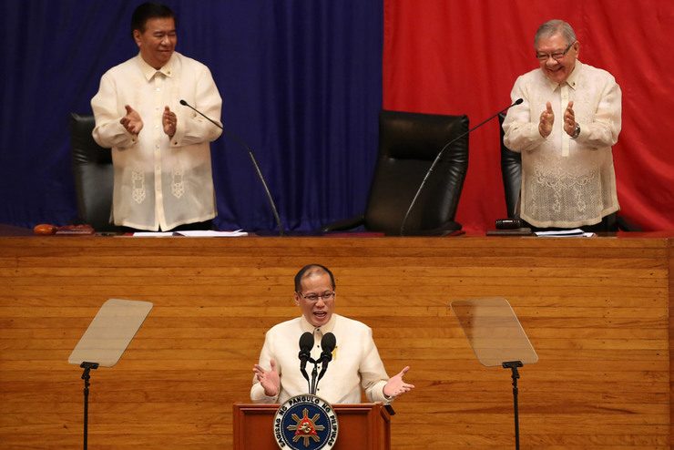 WHAT WILL HE SAY? Aquino's last SONA is probably his most anticipated one. File photo by Francis Malasig/EPA     
