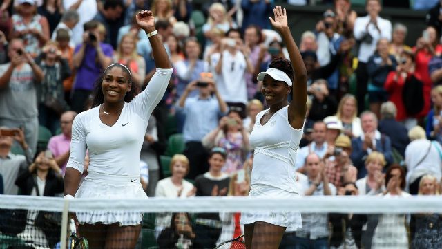Serena doubles up with Venus for second Wimbledon title of the day