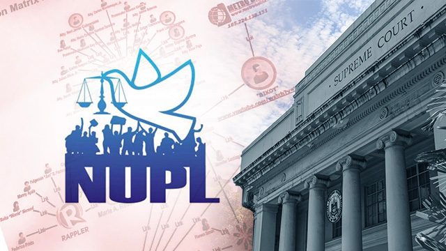 NUPL asks Supreme Court for protection order after ’Oust Duterte matrix’ tag