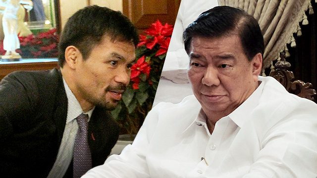 WATCH: Pacquiao, Drilon ‘spar’ in the Senate