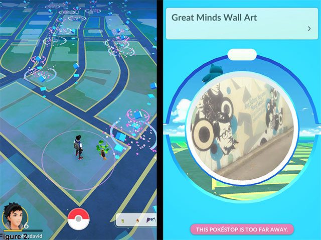 CBD. Central business districts, such as Ortigas, tend to have more Pokéstops than other districts and (right) a public art featured in the game as one of the Pokéstops. Photo by David Garcia
   