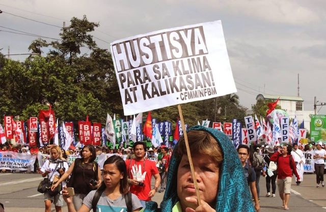 Thousands join climate march in PH ahead of Paris talks