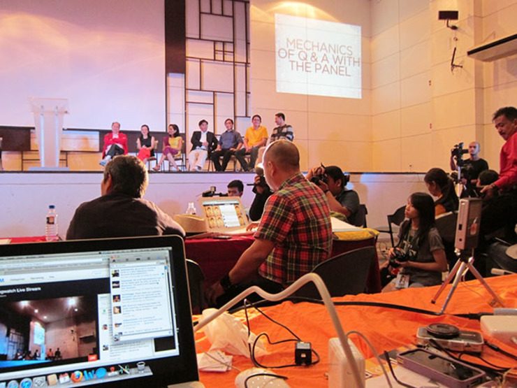 SENATORIAL FORUM. Blog Watch covers the Rundown 2013 Senatorial Forum at the University of the Philippines-Diliman in February 2013