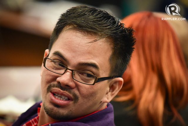 GOVERNMENT WITNESS? Kerwin Espinosa, alleged drug lord, attends a Senate hearing on the death of his father, Albuera Mayor Rolando Espinosa Sr. File photo by LeAnne Jazul/Rappler 