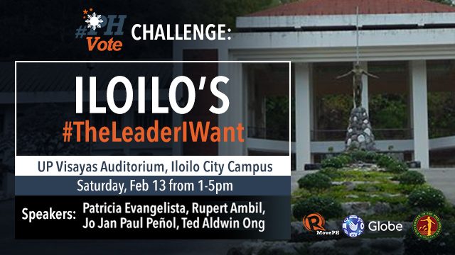 #TheLeaderIWant forum: #PHVote Challenge goes to Iloilo