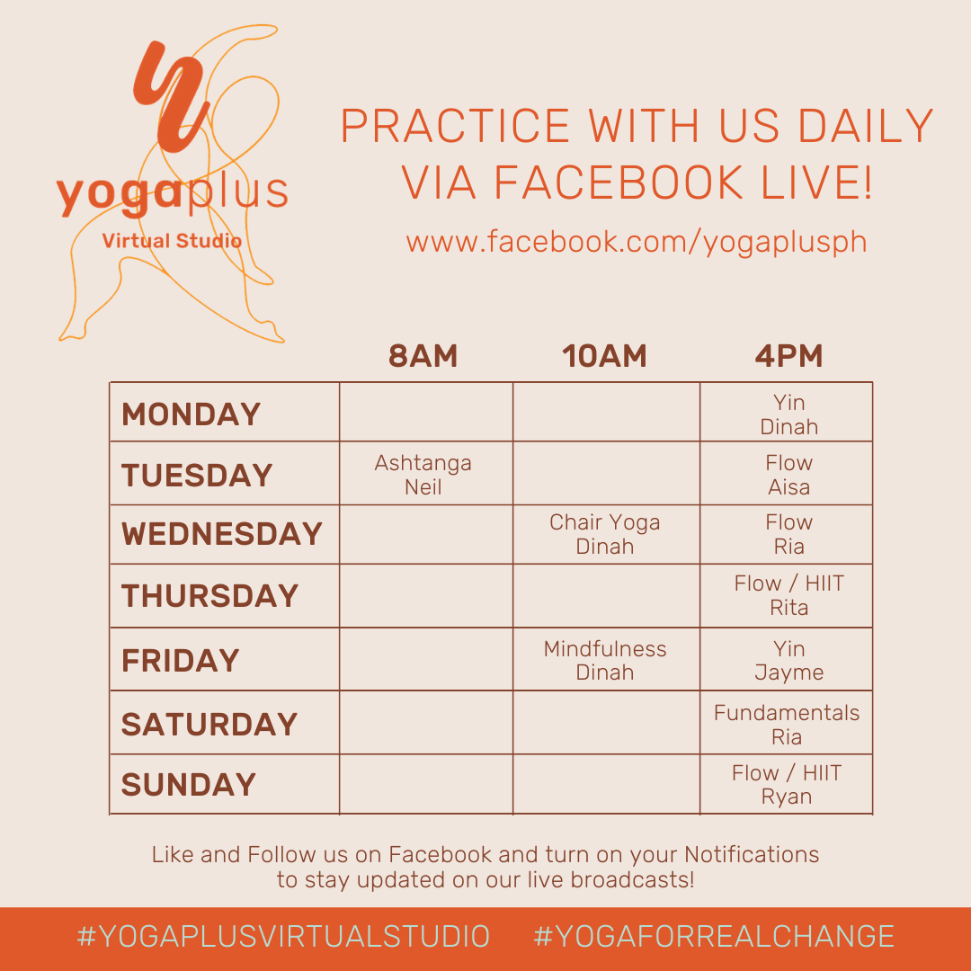 Photo from YogaPlus Facebook page 