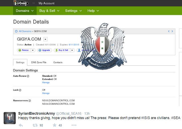 ‘Syrian Electronic Army’ attacks Gigya, affects 80 websites