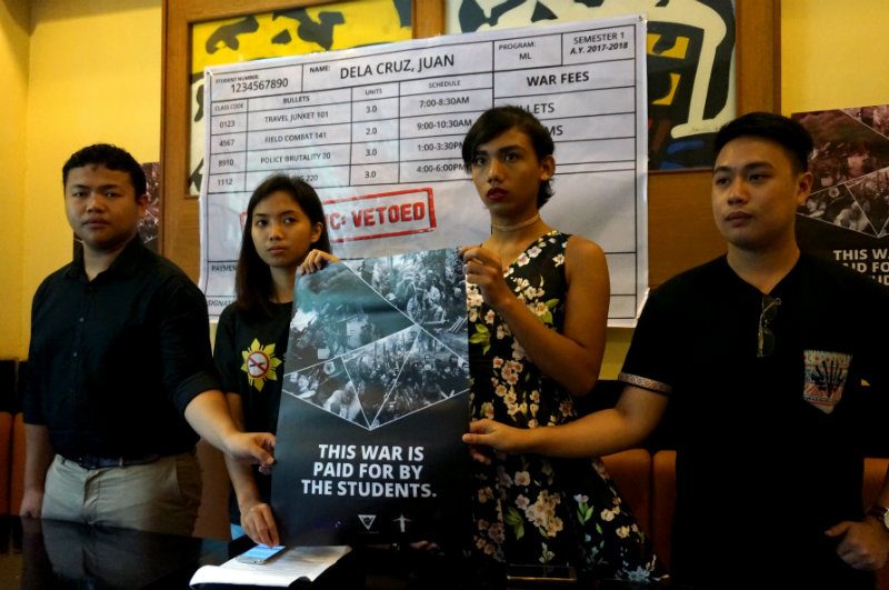 SUC student leaders urge Duterte to sign the Free Education Bill