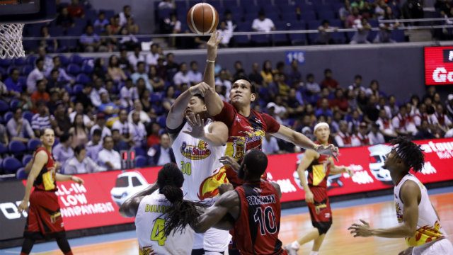 San Miguel, TNT hold on for victories over Rain Or Shine, Meralco