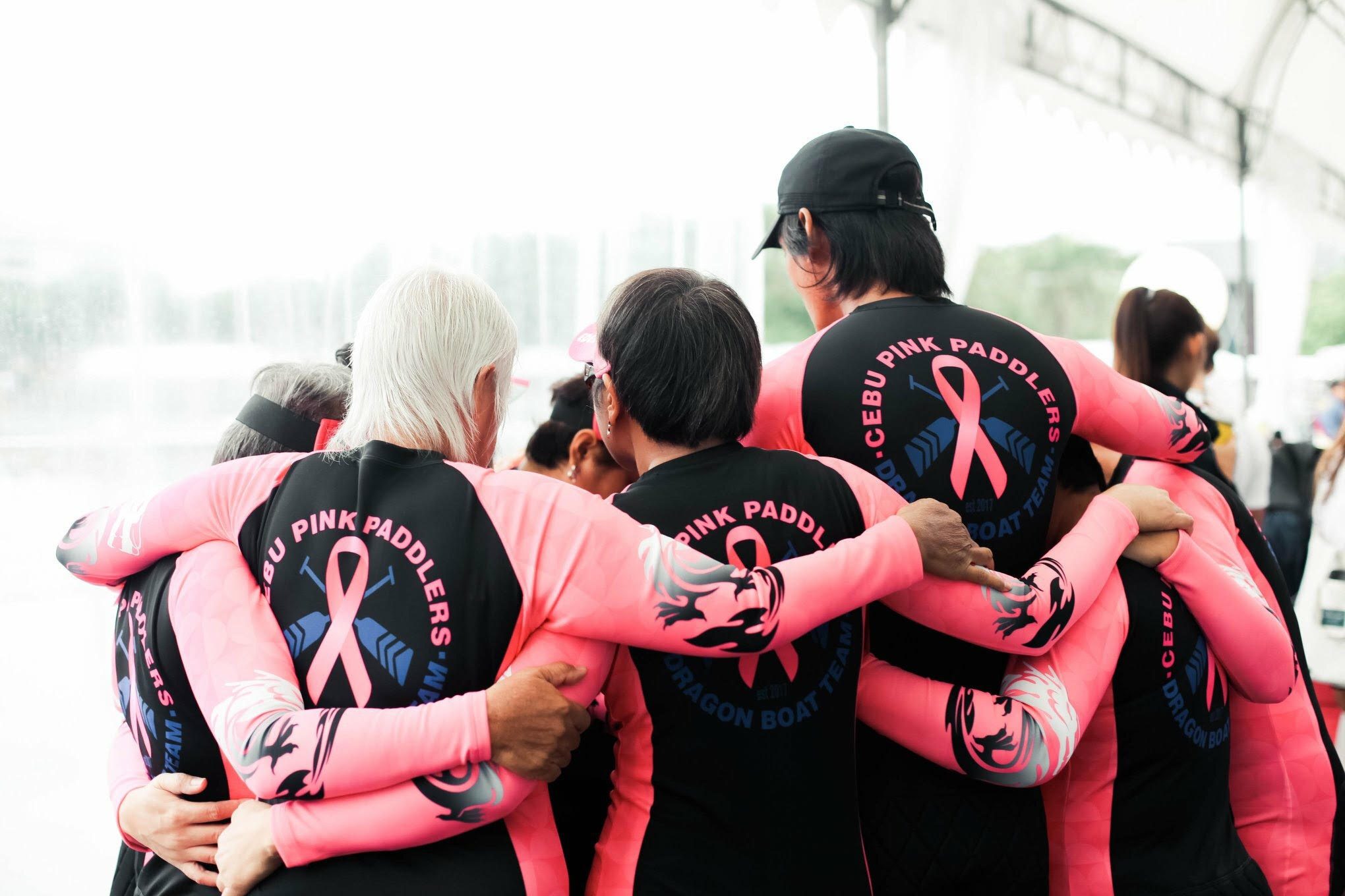 UNITY. The women paddlers treat their team as their second family. Photo from the Cebu Pink Paddlers Dragonboat Team Facebook page. 