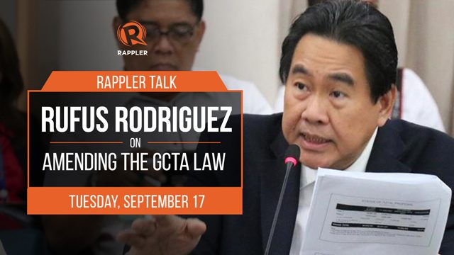 Rappler Talk: Rufus Rodriguez on amending the GCTA law