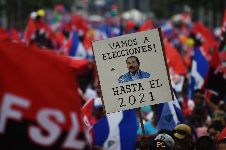 Nicaragua’s Ortega rules out early elections