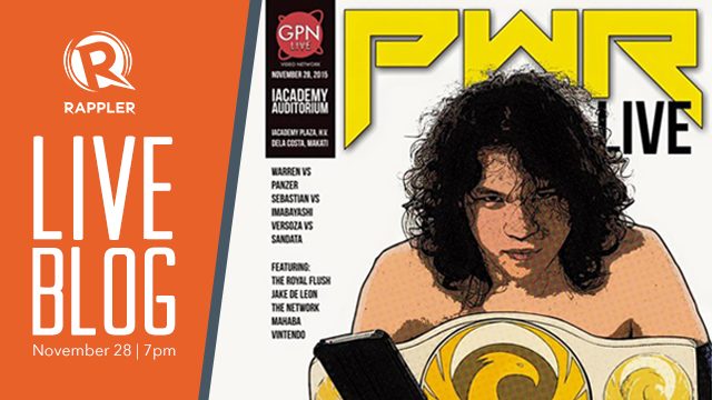 LIVE BLOG: Philippine Wrestling Revolution presents PWR Live