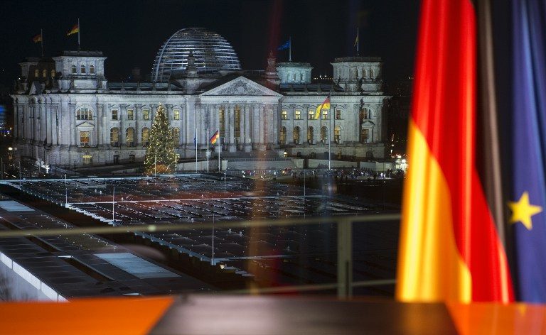 Euro crisis firms German power, 25 years after Berlin Wall