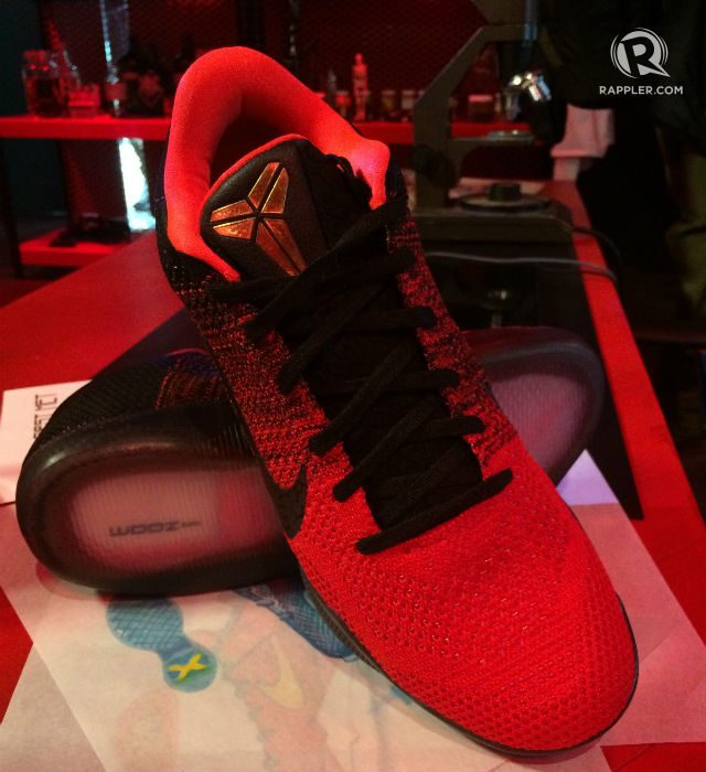 OUT SOON. Here's an overall look at Bryant's new signature sneaker. Photo by Naveen Ganglani/Rappler 