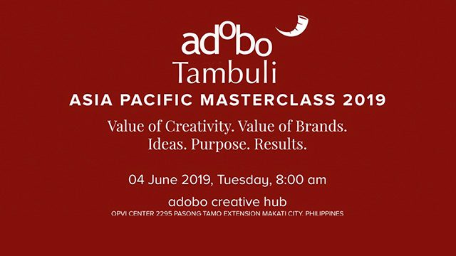 Learn from industry experts at the adobo Tambuli Asia Pacific Masterclass 2019